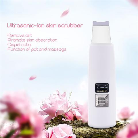 Ultrasonic Skin Scrubber Face Cleanser Blackhead Acne Removal.